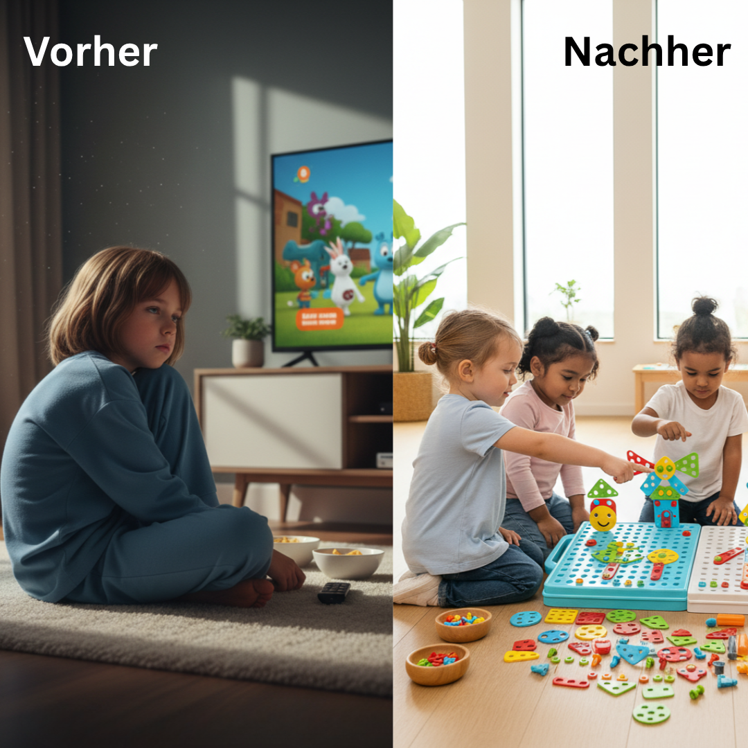 🧩 Montessori Mosaik-Steckspiel