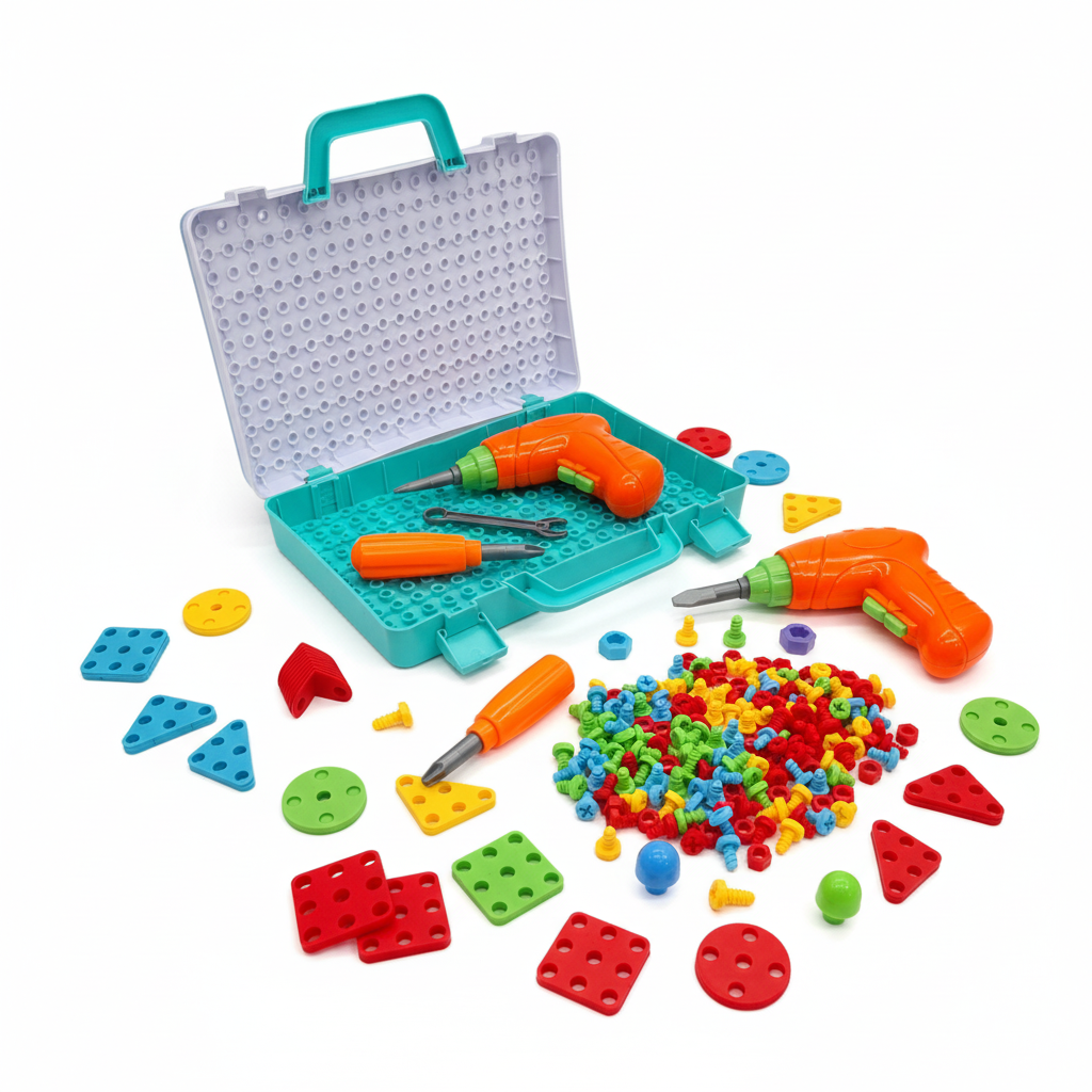 🧩 Montessori Mosaik-Steckspiel