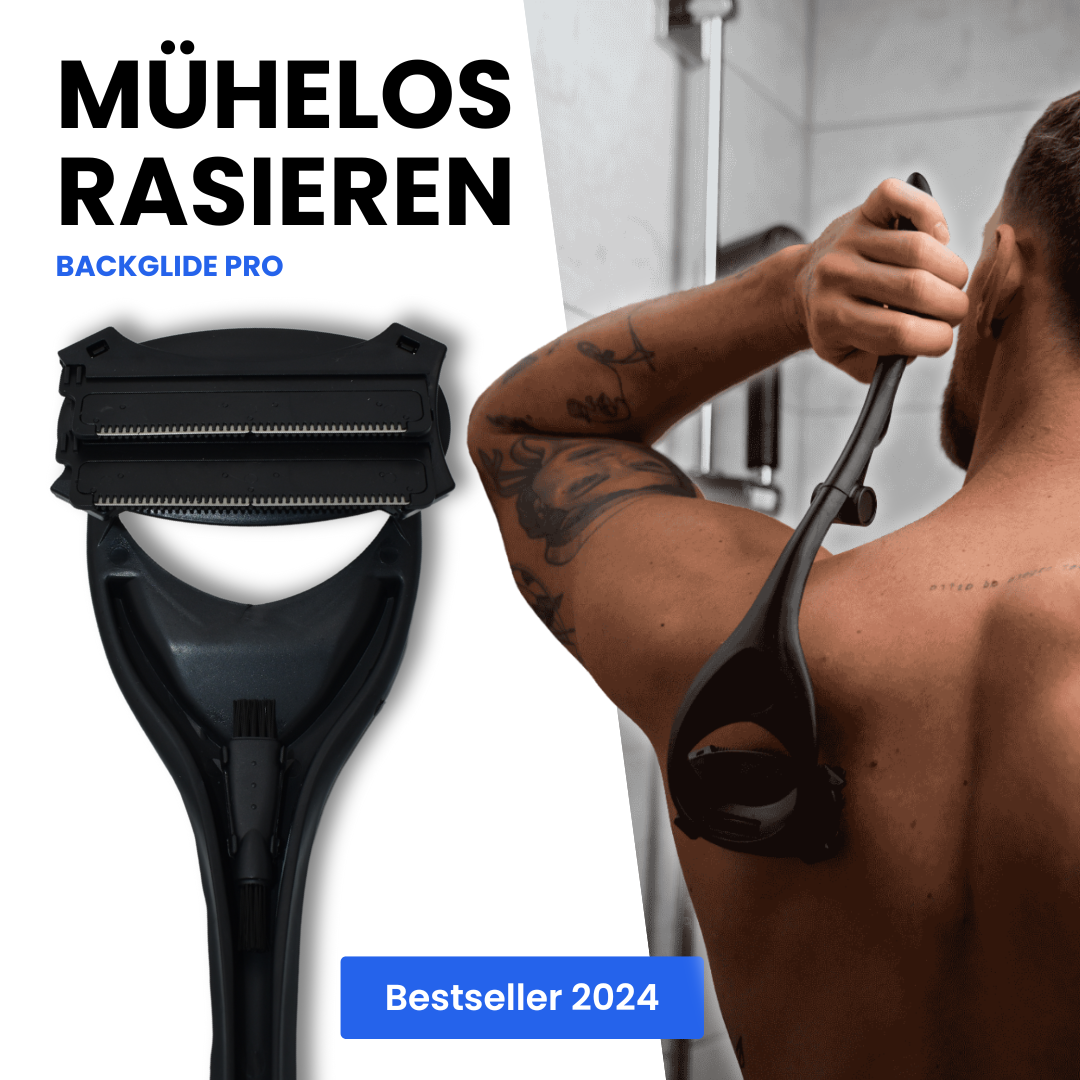 BackGlide Pro | Rückenrasierer + 6 Ersatzklingen