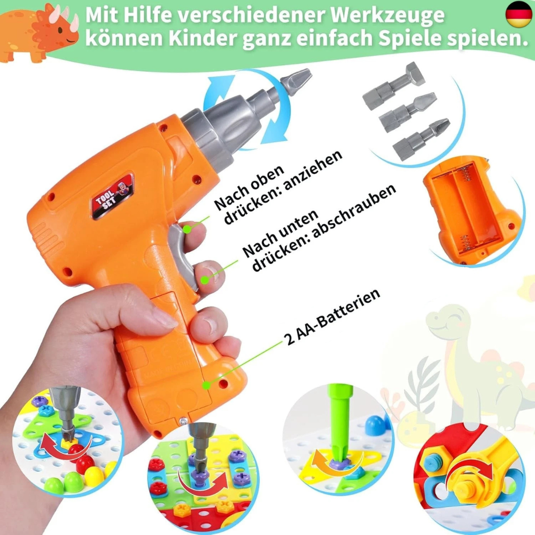 🧩 Montessori Mosaik-Steckspiel