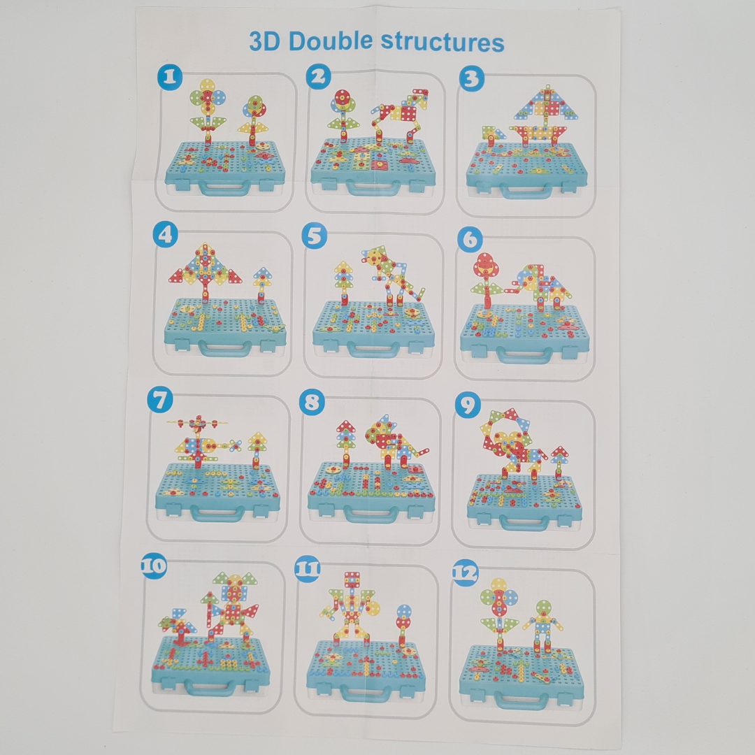 🧩 Montessori Mosaik-Steckspiel